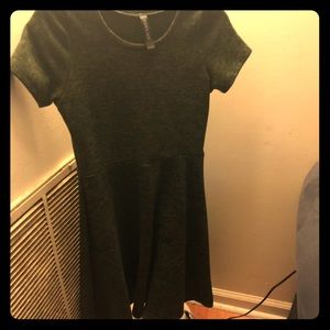 Olive green sweater dress